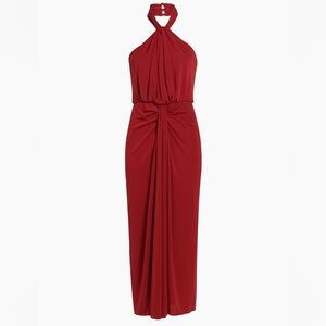 NEW CINQ A SEPT
KELLY DRAPED HALTER MAXI DRESS